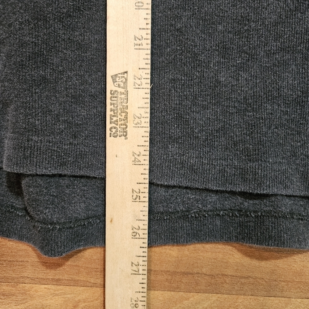 Polo Ralph Lauren 1/4 Zip Leather Pull tab Gray Long Sleeve Sweater XXL - Picture 8 of 9
